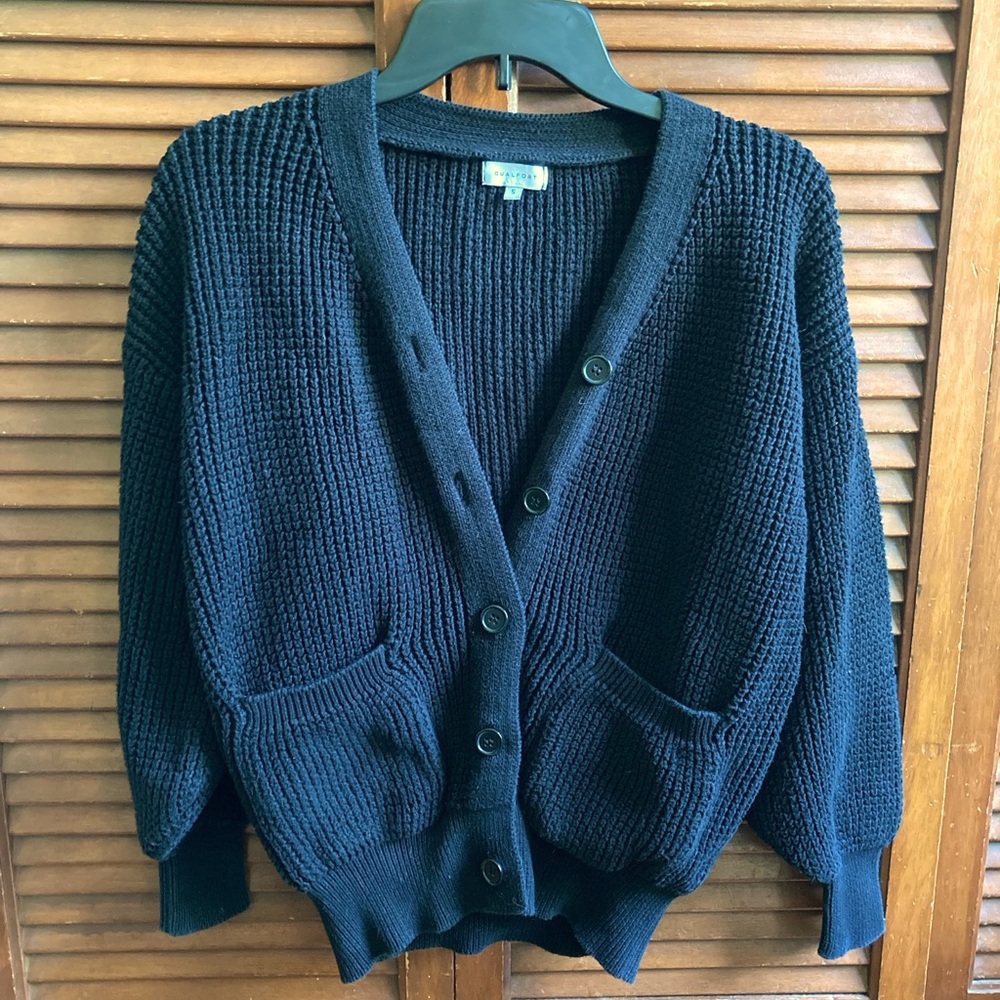 Small Black Cardigan Sweater
